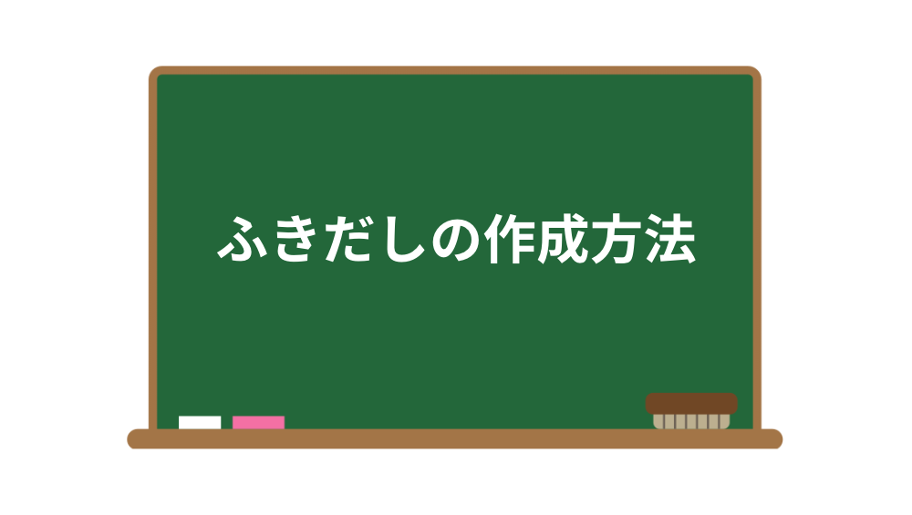 ふきだしの作成方法